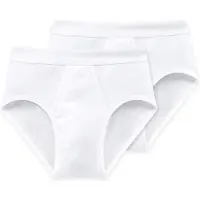 Schiesser Slip zwart / wit