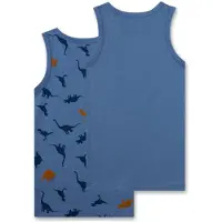 Sanetta Onderhemd navy / duifblauw / karamel