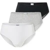 Schiesser Slip 'Modern Multipacks' grijs gemêleerd / zwart / wit