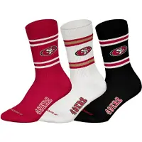 NFL Sokken ' NFL San Francisco 49ers Crew ' rood / zwart / wit