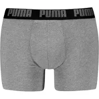 Puma Boxershorts 'Everyday' lichtgrijs / zwart / wit