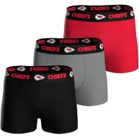 NFL Boxershorts 'Kansas City Chiefs' grijs / rood / zwart