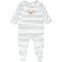Steiff Rompertje/body beige / lichtblauw / geel / wit