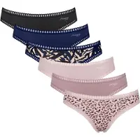 Sloggi Slip beige / blauw / bruin / rosa