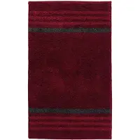 Casilin Badmat Antislip 60x100cm Lima - Waterabsorberende Badkamermat - Wasbaar en Sneldrogend - Voor Douche en Bad - Hoogpolig - Acryl - Rechthoek - Rood