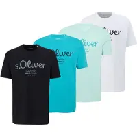 s.Oliver Shirt blauw / mintgroen / zwart / wit