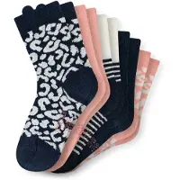 Schiesser Sokken ' "Leo" ' navy / rosa / wit