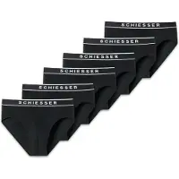 Schiesser Slip zwart / wit gemêleerd