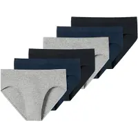 Schiesser Slip donkerblauw / grijs gemêleerd / zwart