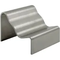 Muuto Dream View bank Geborsteld staal, 100 cm