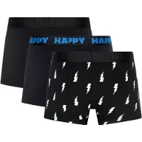 Happy socks Boxershorts navy / zwart / wit
