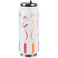 Orion Thermosbeker Blik 500ml - Kleurrijk, Lekvrij, Vacuümgeïsoleerd