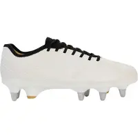 Canterbury Volwassen unisex Stampede Groundbreak Pro Soft Ground Rugbyschoenen (Wit, Zwart)