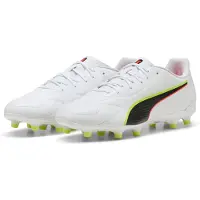 Puma Voetbalschoen 'KING 20 PLAY' geel / rood / zwart / wit