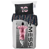 Licens MESSI 10 Beddengoed - Wit/Zwart/Roze