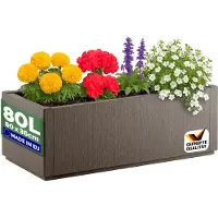 Casaria Bloempot Ethica Bruin plastic 80x36x36cm