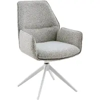 Starfurn Eetkamerstoel Hera - Beige Stof - Draaibaar - Incl. Armleuning - Set van 2