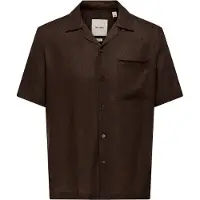 Only & Sons Overhemd 'ONSLaurence' donkerbruin