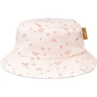 Fresk UV 50+ Zonnehoed voor kinderen 86 – Beschermende Reishoed – Hoofdbescherming Meisjes - Creme - Butterflies