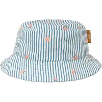 Fresk UV 50+ Zonnehoed voor kinderen 62 – Beschermende Reishoed – Hoofdbescherming Jongens - Blauw - Stripes & Crabs