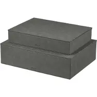 Blomus Opbergbox Sahla Pewter (Set van 2)