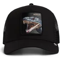 GOORIN BROS. Pet 'Gorra goorin bros negra serpiente vicious trucker cap' zwart