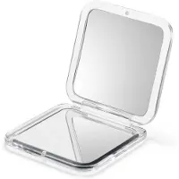 INF Witte 20X Vergrotende Make-up Spiegel - Compacte Dubbelzijdige Opvouwbare Zakspiegel voor Reizen