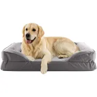 DS Produkte orthopedisch hondenbed voor binnen en buiten | ergonomische hondensofa 110 x 75 cm – ideaal voor grote honden | antislipbodem | vulling en hoes wasbaar | waterdichte hondenmand