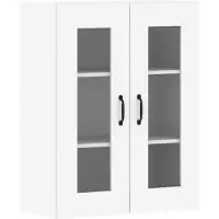 vidaXL Hangkasten 2 st bewerkt hout wit