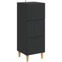 vidaXL Ladekast Zwart 33 x 34,5 x 90 cm Bewerkt hout