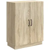 vidaXL Dressoir Sonoma Eiken 66 x 34,5 x 87 cm Bewerkt hout