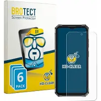 BROTECT - Screenprotector voor Oukitel G7 - Folie Beschermfolie transparant 6 Stuks