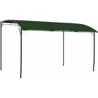 vidaXL Prieel 4 x 3 x 2,55 m Groen Gepoedercoat staal en stof 180 gsm
