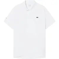 Lacoste Polo Tennis Novak Djokovic On Court Heren Wit