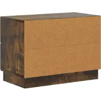 vidaXL Nachtkastje Gerookt eiken 62 x 34,5 x 44,5 cm Bewerkt hout