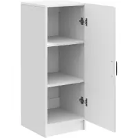 vidaXL Dressoir Hoogglans Wit 33 x 34,5 x 87 cm Bewerkt hout