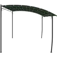 vidaXL Prieel 4 x 3 x 2,55 m Groen Gepoedercoat staal en stof 180 gsm