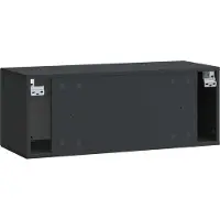 vidaXL Wandmontage TV-kast Zwart 78,5 x 31 x 30 cm Bewerkt hout