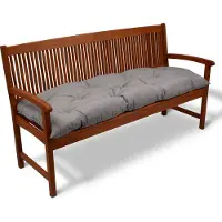Beautissu Flair BK - Zitkussen voor Tuinbank - 100x50x8 cm - Lichtgrijs - Comfortabel tuinkussen voor tuinmeubelen