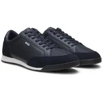 BOSS Sneakers met suède afwerking en geribbelde zool Maat 42