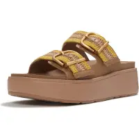 FitFlop Gen-ff max buckle stripe-webbing two-bar slides