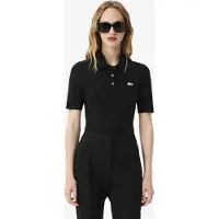 Lacoste Short Sleeve Polo Black Size: 40 | Polo Shirts Outlet | Dames | Zwart