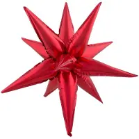 Funny fashion Folieballon Explosion Star 3D Rood 67 cm - Halloween - Halloween Decoratie - Halloween Versiering - Halloween Ballonnen