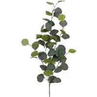 Mica Decorations Kunstplant takken Eucalyptus - H90 cm - lichtgroen - kunststof - bladgroen - siertakken