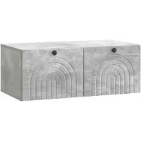 vidaXL Wandmontage TV-kast Betongrijs 78,5 x 41 x 30 cm Bewerkt hout