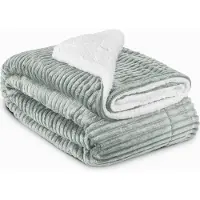 Beautissu Fleece Deken 150 x 200cm Elisa - Sherpa Deken extra zacht - Fleece Plaid Licht Grijs