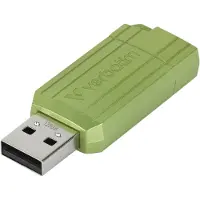 Verbatim USB DRIVE 2.0 PINSTRIPE USB-stick 128 GB Eucalyptus, Groen 49462 USB-A 2.0