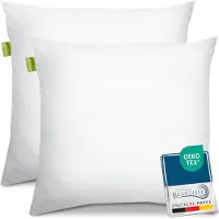 Beautissu BeauNuit UK - hoofdkussen Set van 2 hoofdkussens 80x80 cm - medium zacht kussen - wasbaar kussens