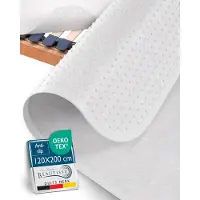 Beautissu Beautect – Matrasbeschermer 120x200 cm met Noppen – Antislip Lattenbodem & Matras Beschermer voor Bed & Boxspring – Oeko-Tex
