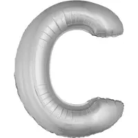 Espa - Enorme zilverkleurige aluminium letter ballon - Zilver / Grijs